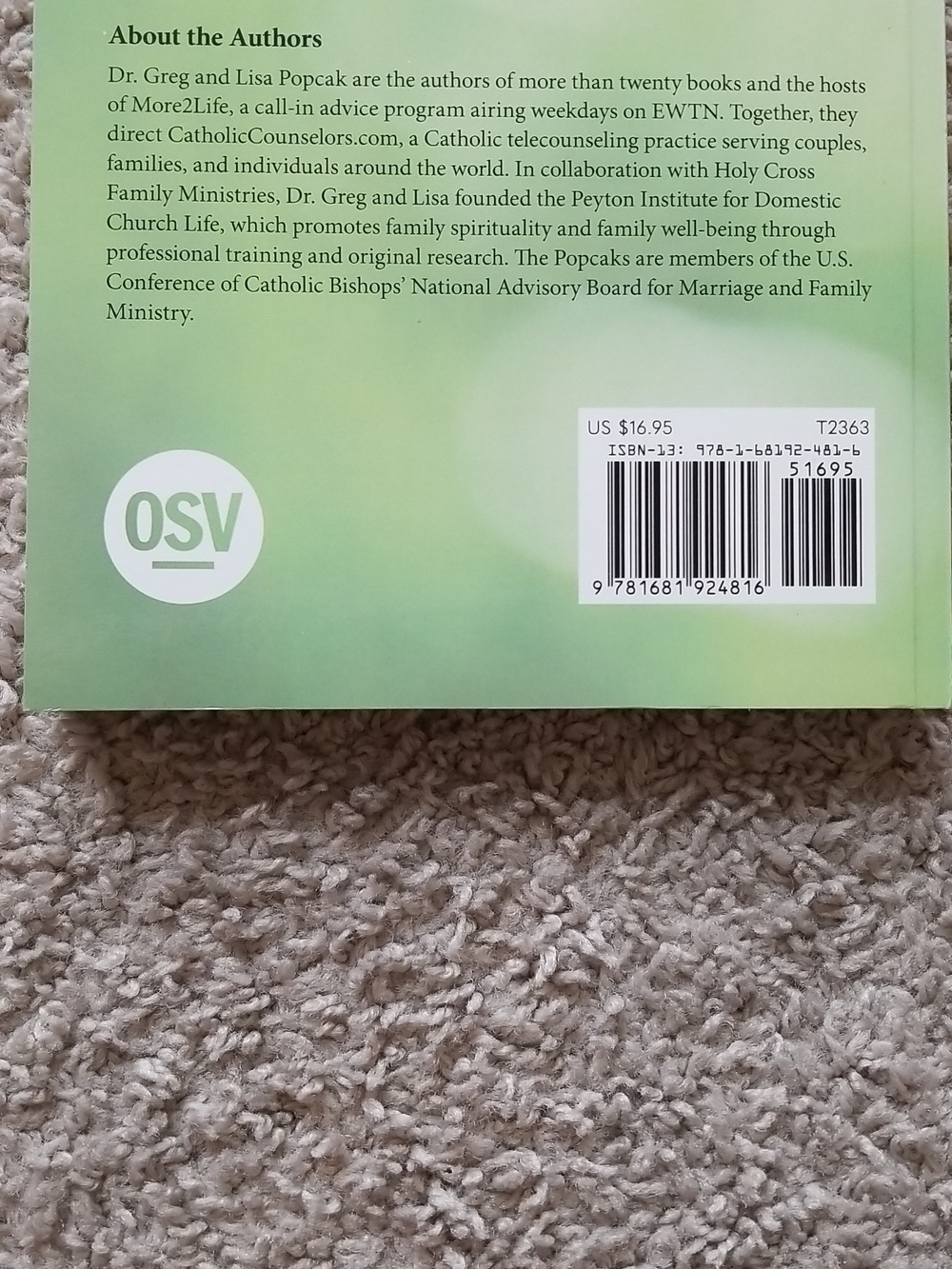 Parenting Your Kids with Grace Paperback Book By Dr. Greg And Lisa Popcak - Picture 2 of 4